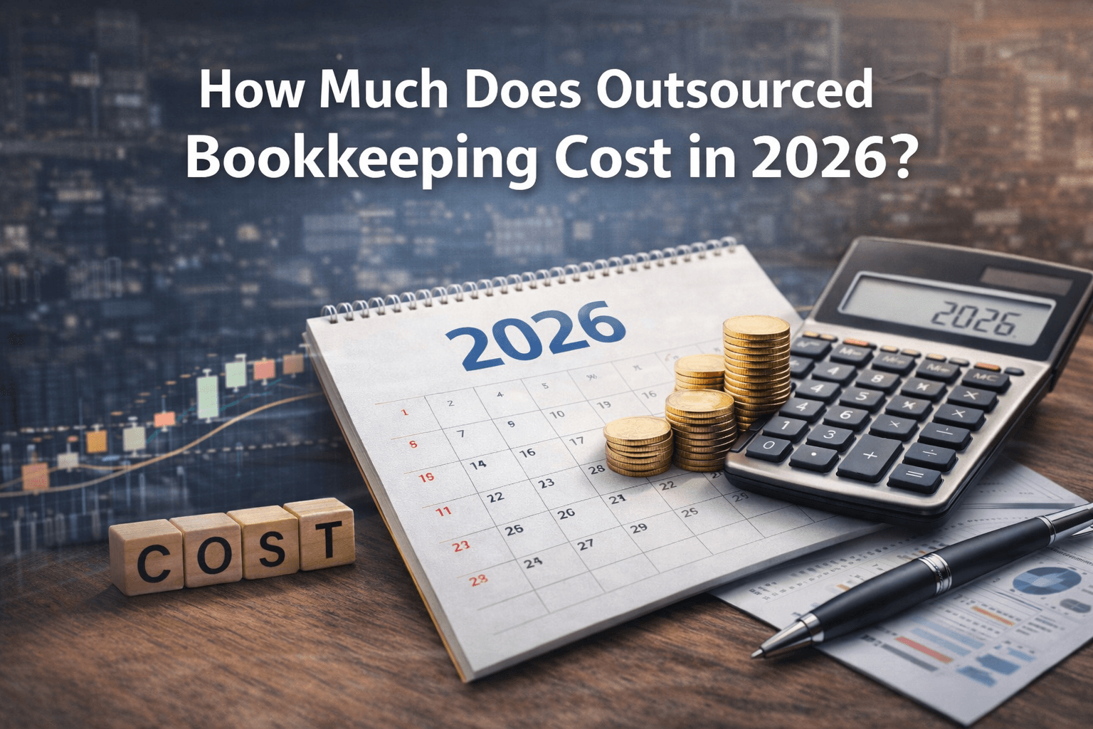 Cover image showing How Much Does Outsourced Bookkeeping Cost in 2026? topic